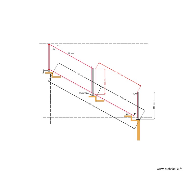 RAMPE ESCALIER JL 2. Plan de 0 pièce et 0 m2