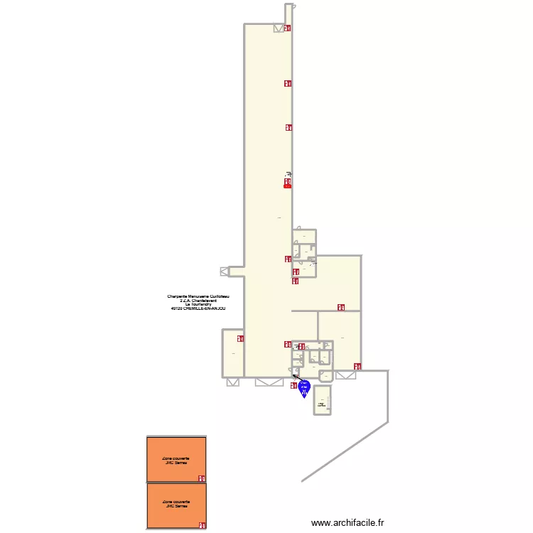 C.M.G.. Plan de 17  et 1721 m²