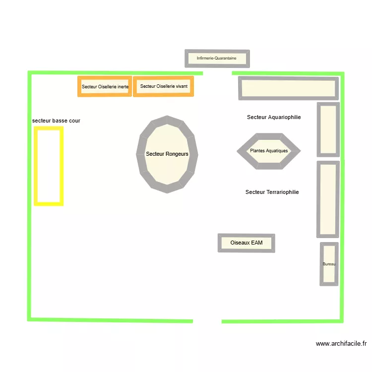 projet plan serres rouvroy. Plan de 11  et 13 m²