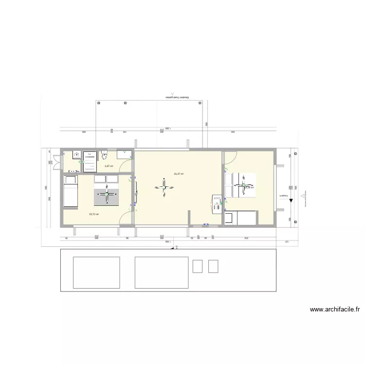 Mahajanga-maison-gardien. Plan de 