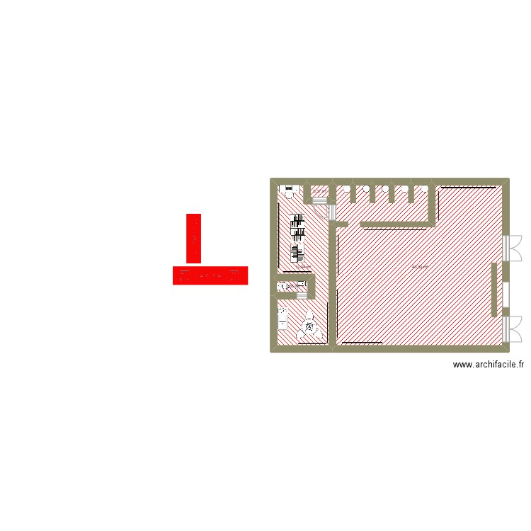 plan magasin esprit. Plan de 0 pièce et 0 m2