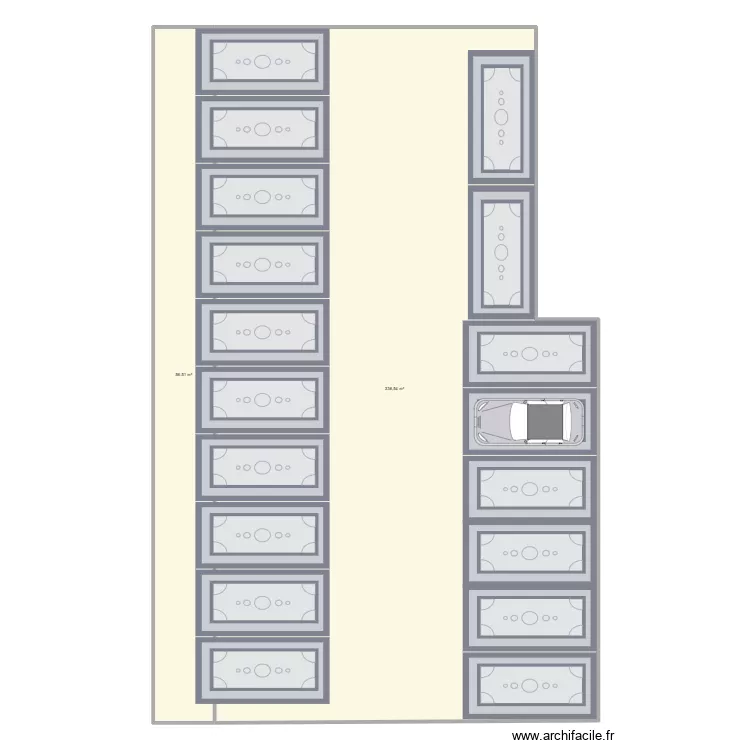 hangard. Plan de 2 Pièces et 393 m² hangard. Plan de 2 Pièces et 393 m²