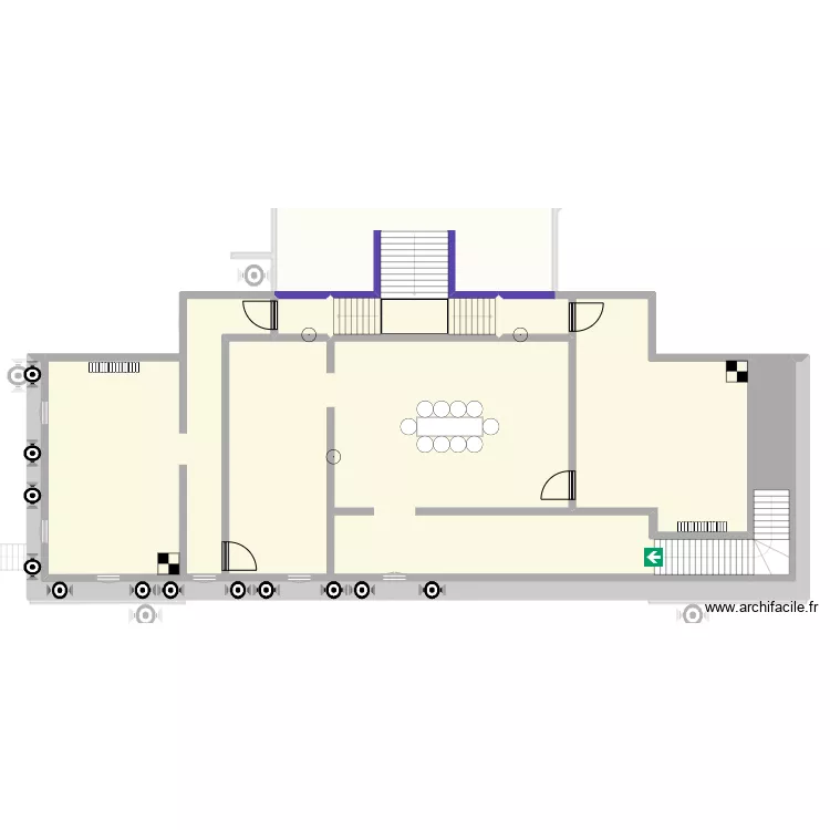 Map zombies. Plan de 