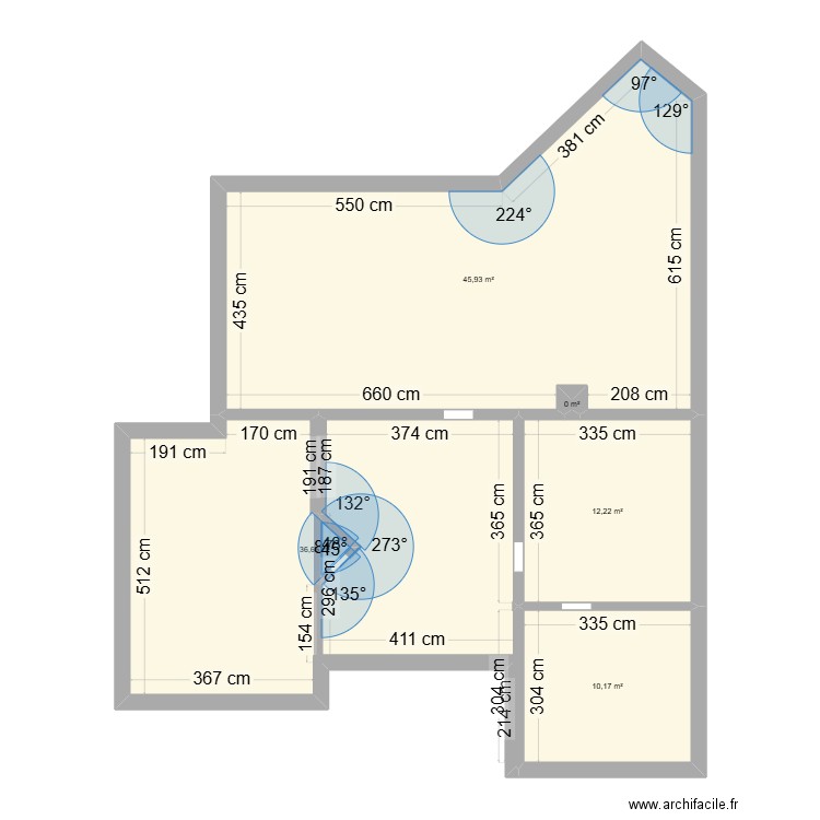 Maison Herve . Plan de 5 pièces et 105 m2