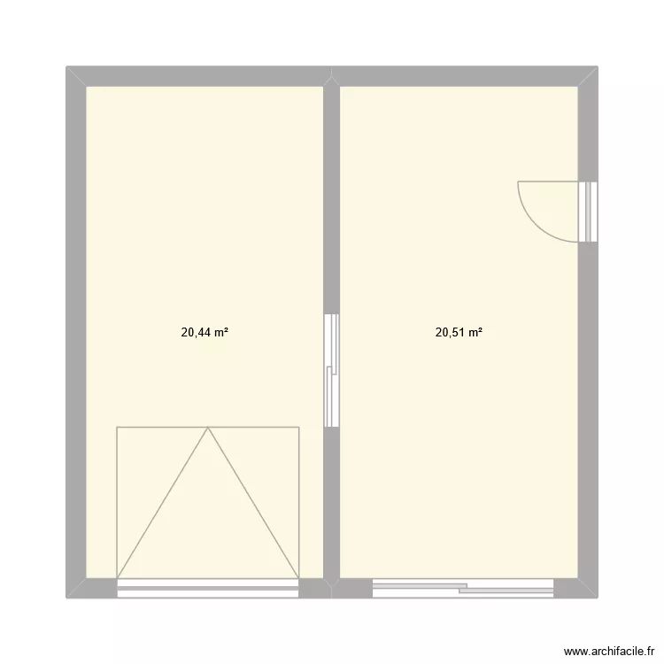 plan garage. Plan de 2  et 41 m²