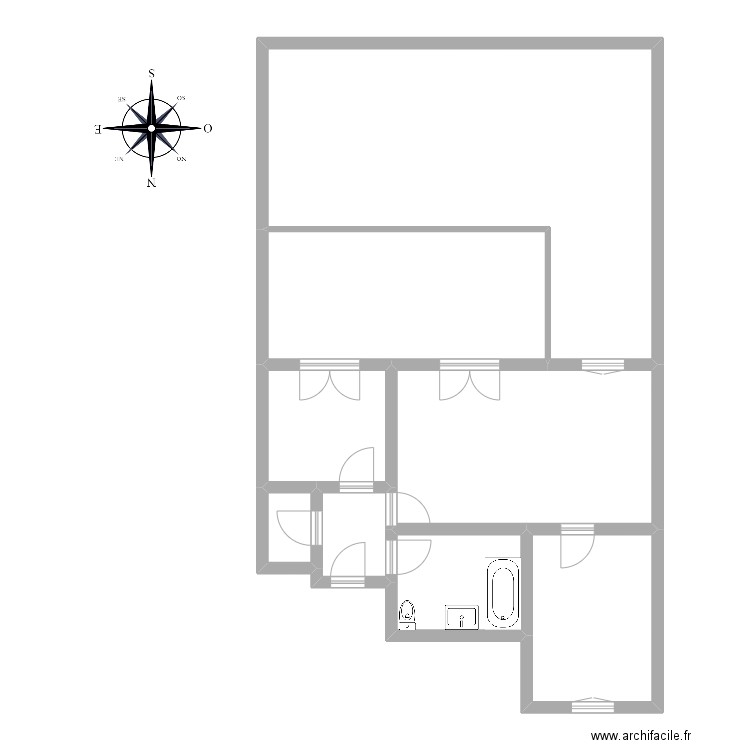 karabourian RDC. Plan de 8 pièces et 115 m2