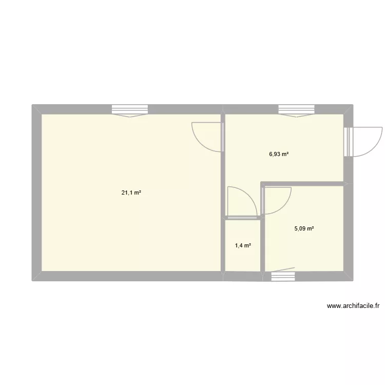 1er etage gauche existant. Plan de 1er etage gauche existant. Plan de