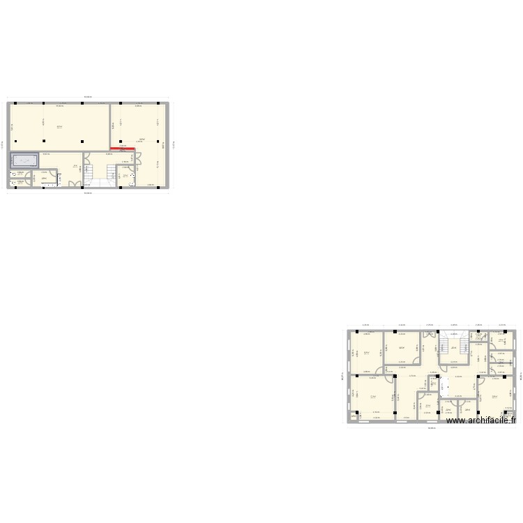 nouv seige 1. Plan de 23 pièces et 372 m2