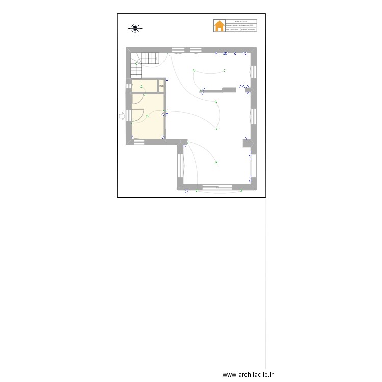 EXE Elec - Villefranche RDC v 24032025. Plan de 3 pièces et 11 m2