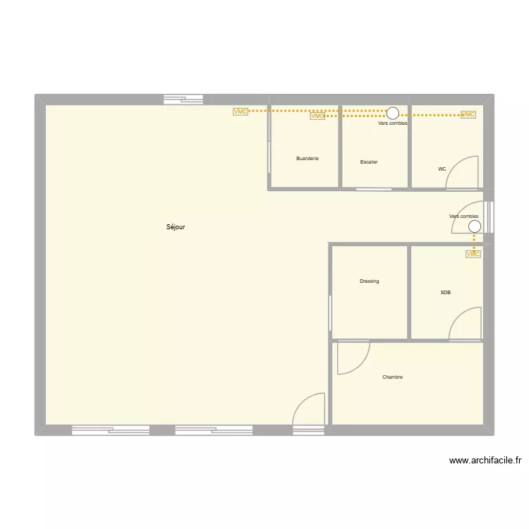 Tremolet. Plan de 5  et 85 m²