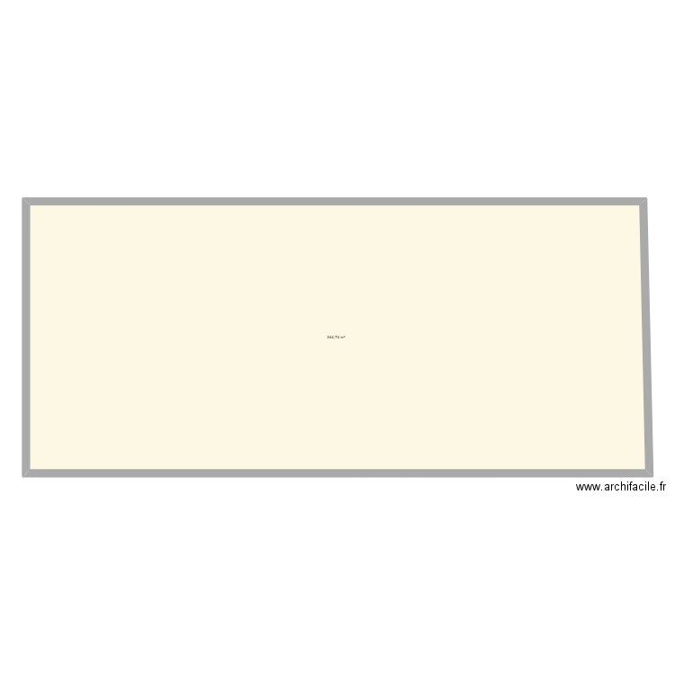 essai. Plan de 1 pièce et 245 m2