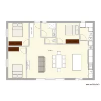 PLAN MAISON TERRAIN BAS 2