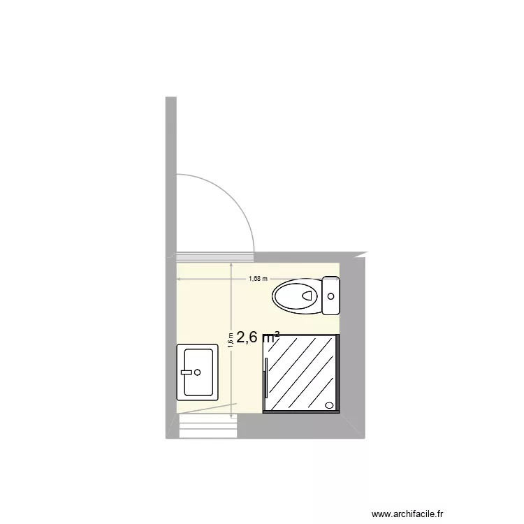 REMICOURT 35 SALLE DE BAIN. Plan de 1 et 3 m² REMICOURT 35 SALLE DE BAIN. Plan de 1 et 3 m²