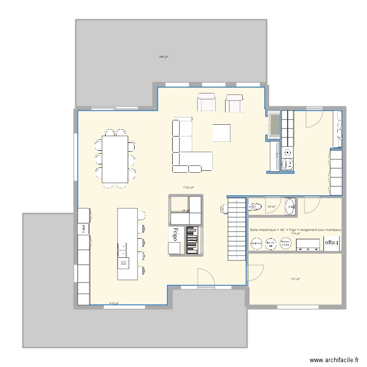 Raph et Émilie 2. Plan de 8 pièces et 212 m2