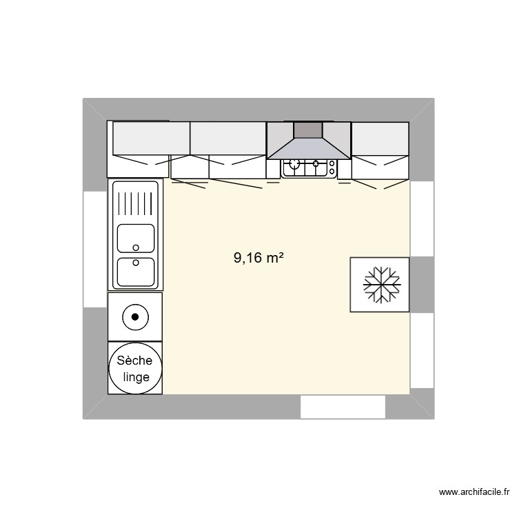 petite maison cuisibne. Plan de 0 pièce et 0 m2