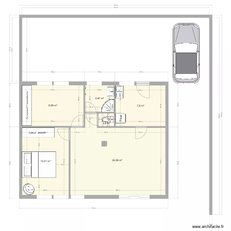 maison. Plan de 