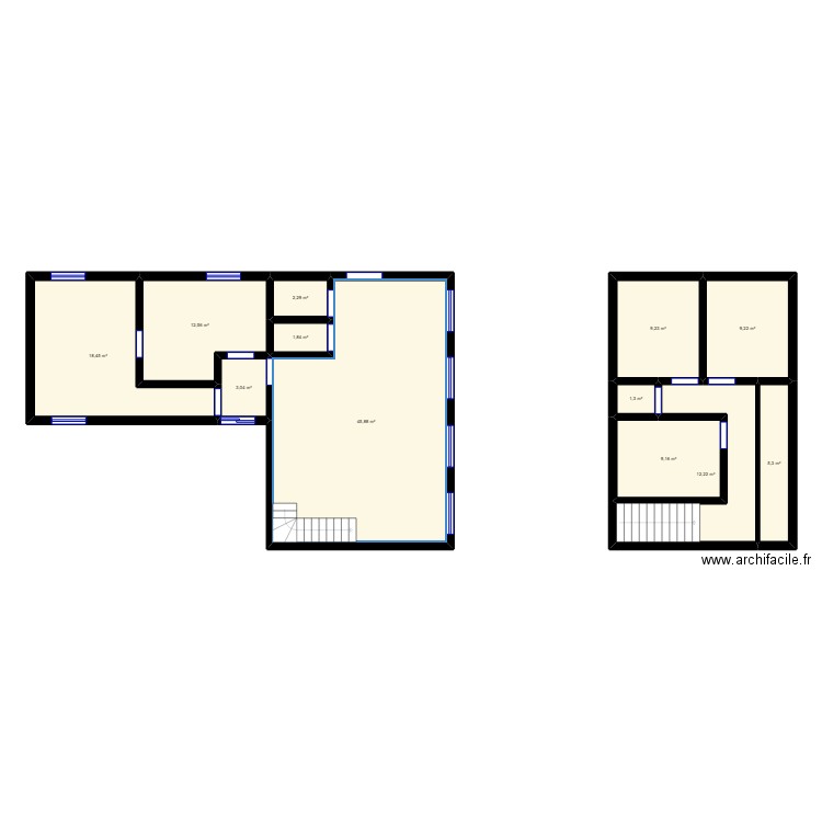 maison. Plan de 12 pièces et 131 m2