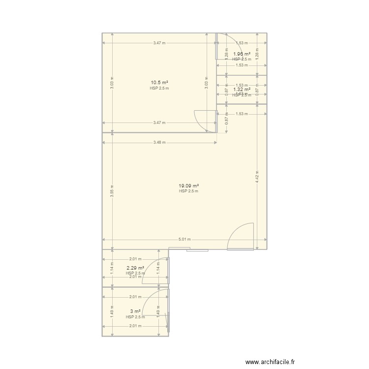 new chambre salon lcee. Plan de 6 pièces et 38 m2