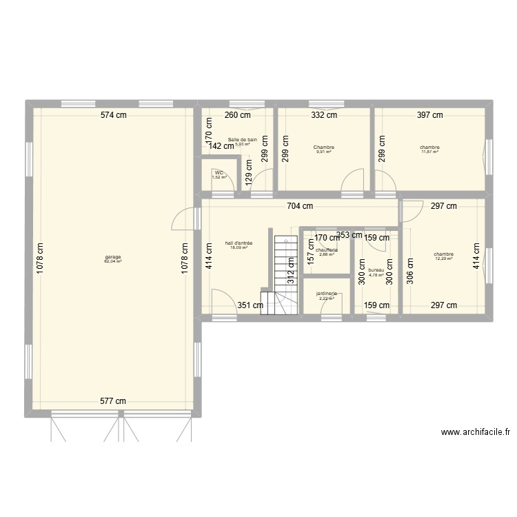 R0 Jarrosson. Plan de 10 pièces et 131 m2