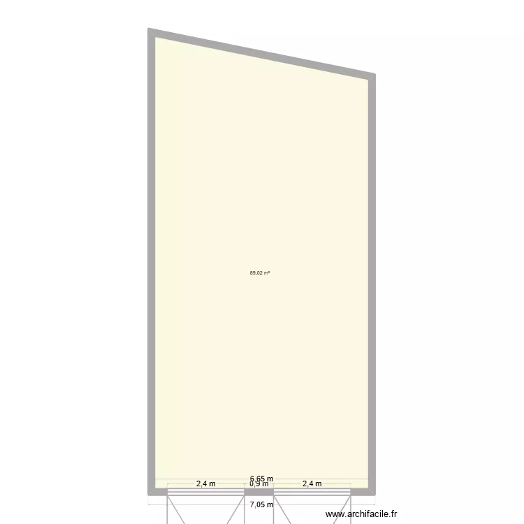 garage. Plan de 1 Pièce et 89 m² garage. Plan de 1 Pièce et 89 m²