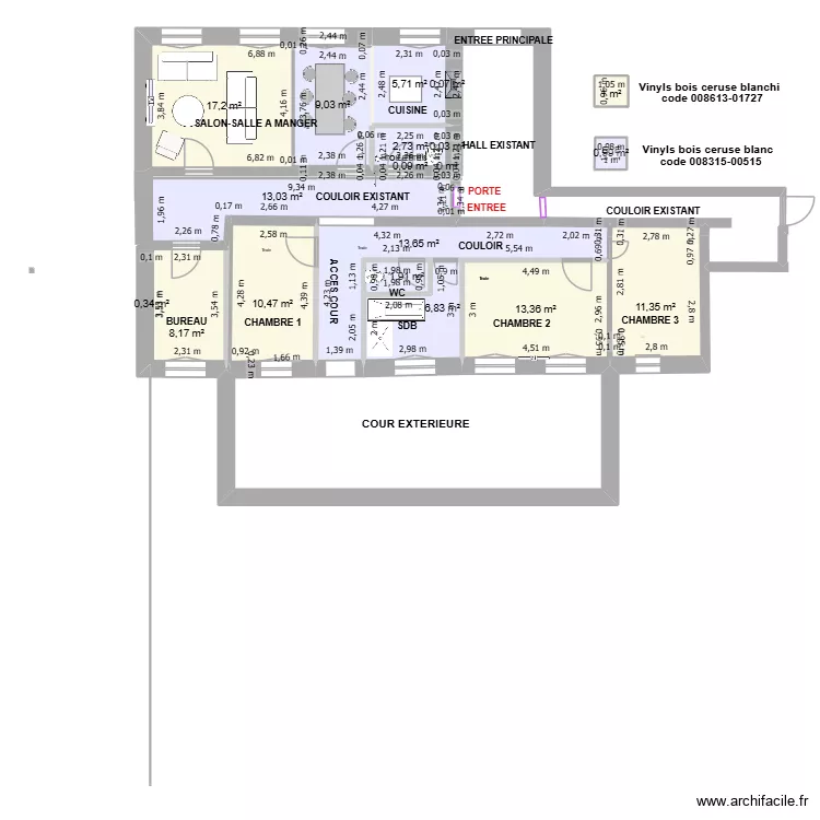 SCI LE POUZIN-APPARTEMENT RDC. Plan de 19 et 117 m² SCI LE POUZIN-APPARTEMENT RDC. Plan de 19 et 117 m²