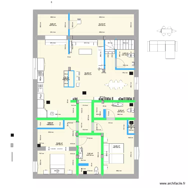 Rez de chauss&eacute;e - 15 janvier 24. Plan de 
