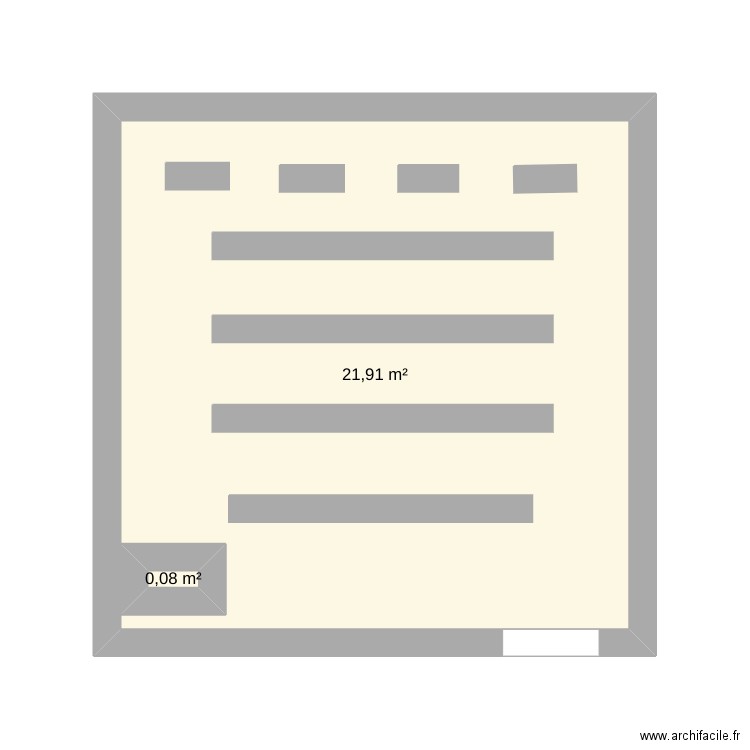 plan de masse . Plan de 2 pièces et 23 m2