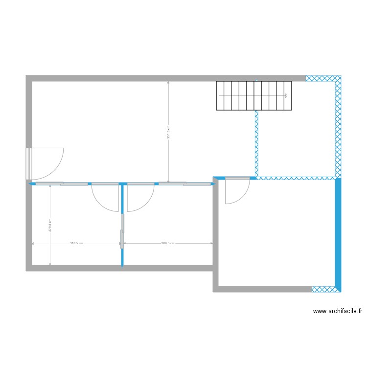 BOYER. Plan de 5 pièces et 68 m2