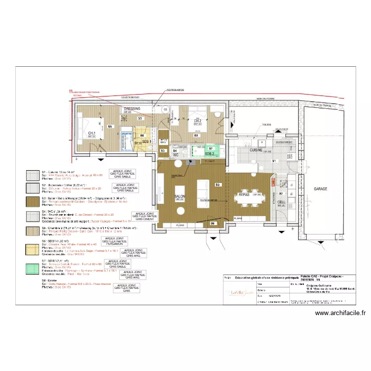 Plan décoration sols et faiences. Plan de Plan décoration sols et faiences. Plan de