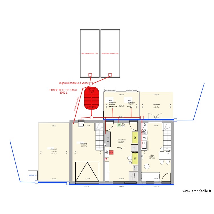 plan aménagement garage ANC. Plan de 0 pièce et 0 m2