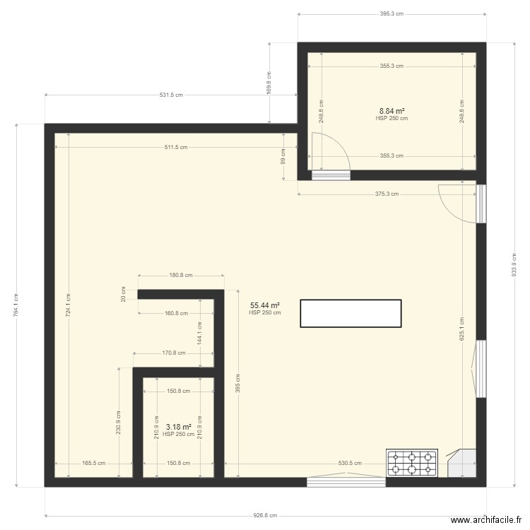 PLAN CUICSINE MAMAN GABON. Plan de 0 pièce et 0 m2