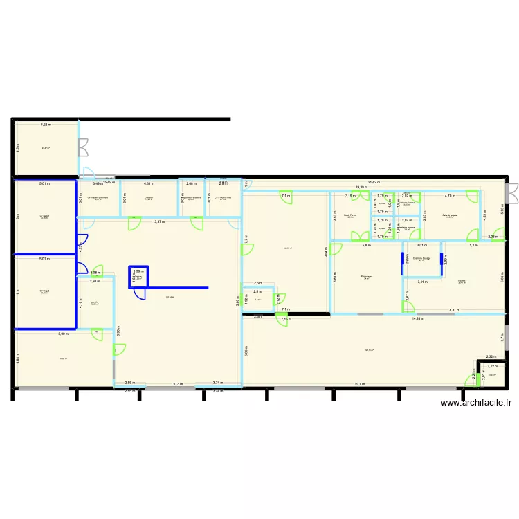 Projet Saint Jacques - Av Jean Monnet - Version 4 - Vierge. Plan de 27  et 684 m²