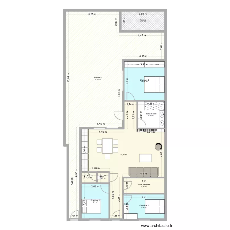 Projet STCR - v3. Plan de 10  et 184 m²