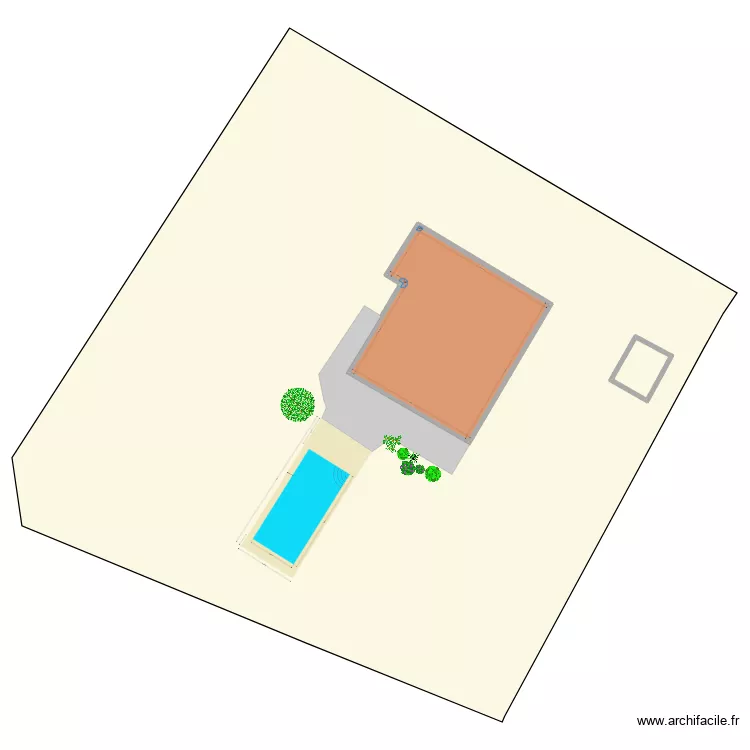 Bornel. Plan de 2  et 157 m²