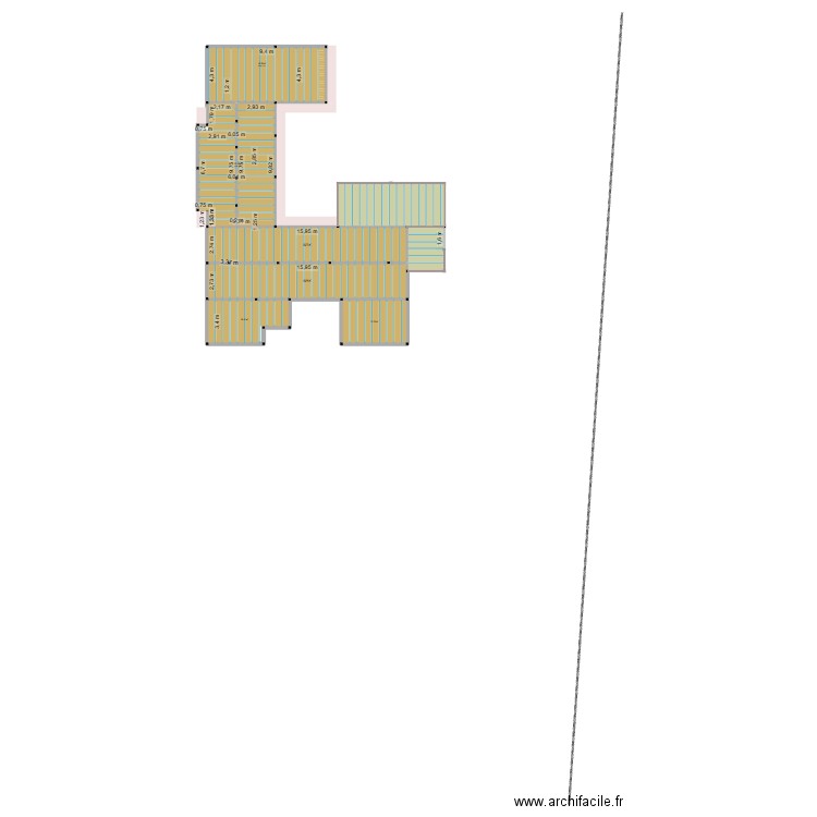 calculo vigas vazio sanitario. Plan de 6 pièces et 219 m2