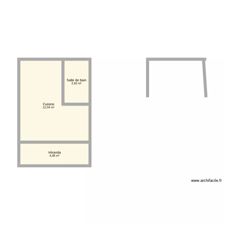 maison. Plan de 3 pièces et 19 m² maison. Plan de 3 pièces et 19 m²