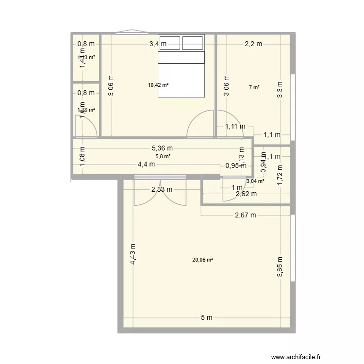 JAJA38. Plan de 7 et 49 m² JAJA38. Plan de 7 et 49 m²