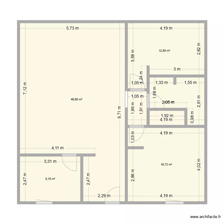 MAUDO et ACODION. Plan de 