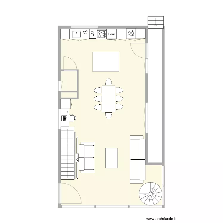 BOUCHER RDC. Plan de 