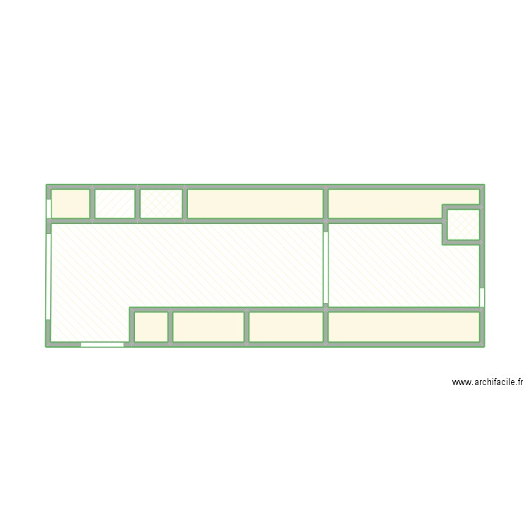 Version théorique. Plan de 12 pièces et 26 m2