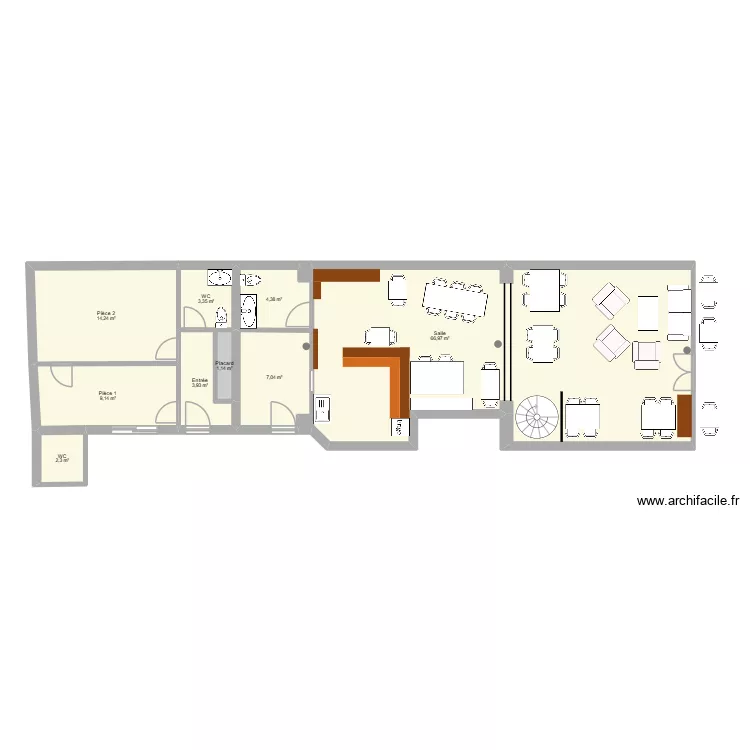 Loufoque 9. Plan de 11  et 113 m²