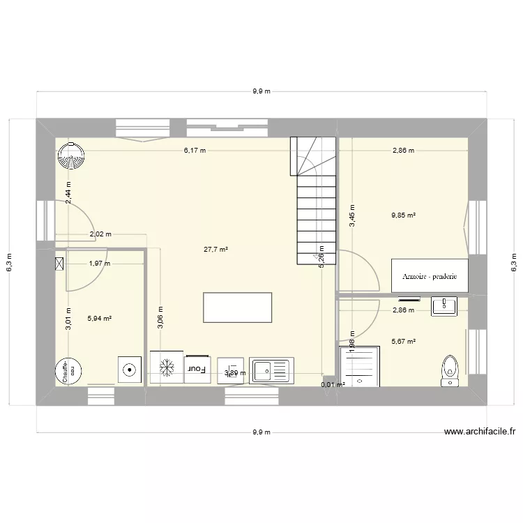 JULIA  MAISON 2 RDC. Plan de 