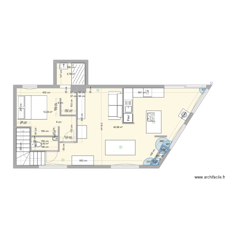 1er. Plan de 0 pièce et 0 m2