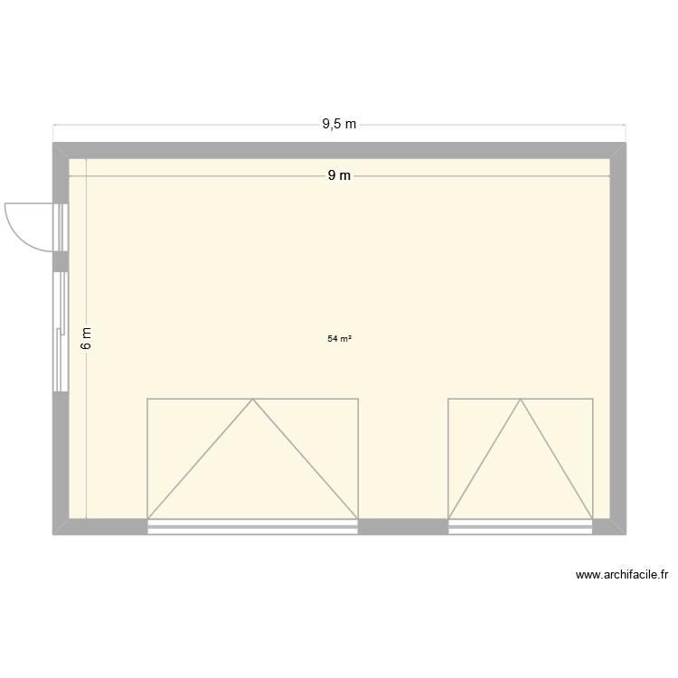 Garage 3 open. Plan de 0 pièce et 0 m2