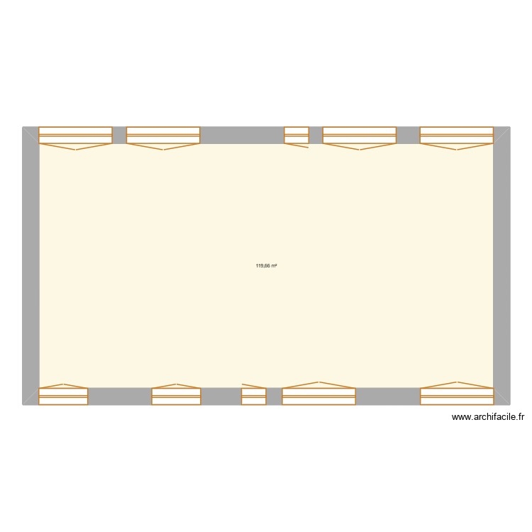 Metz. Plan de 1 pièce et 120 m2