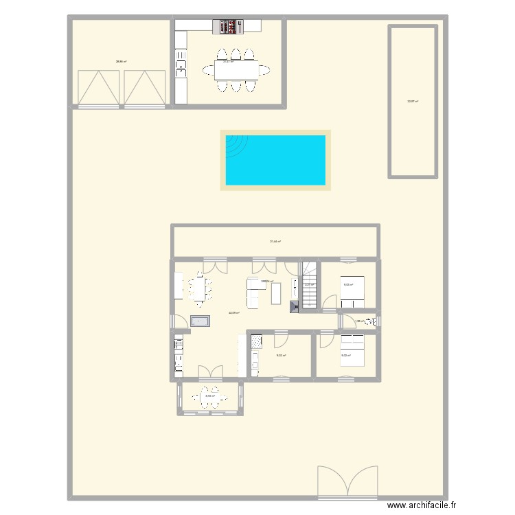 Maison Fay. Plan de 12 pièces et 727 m2