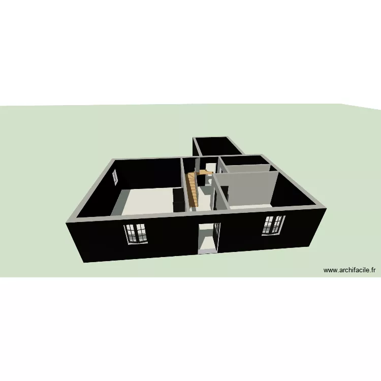 piqueux. Plan de 6 Pièces et 83 m²