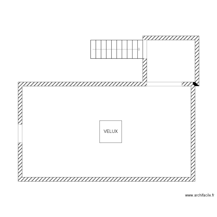 MEZZA NUE. Plan de 2 pièces et 43 m2