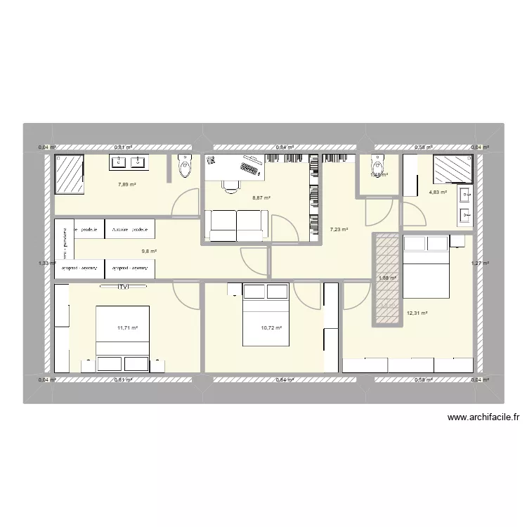 Plan Maison La Gresle. Plan de 
