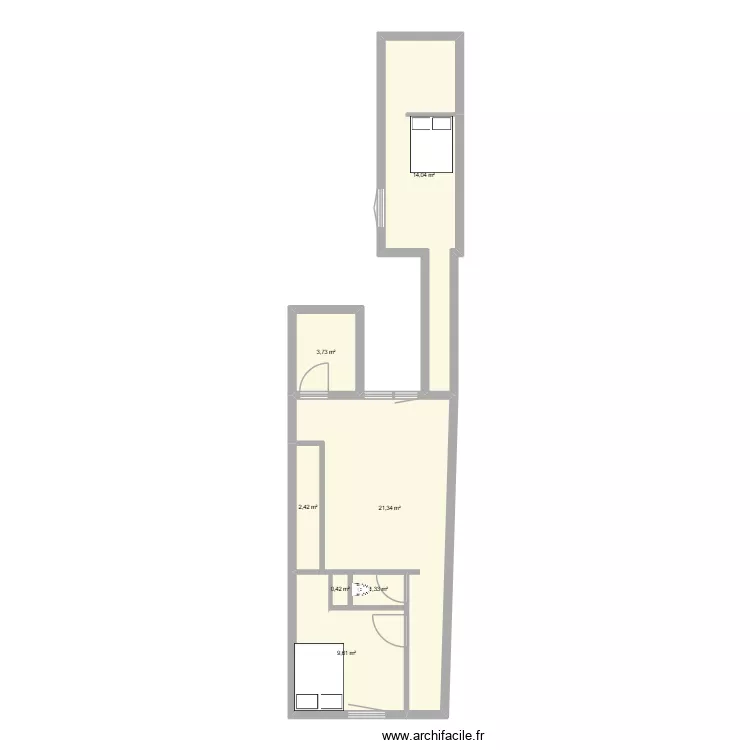 Koenigsmacker. Plan de 7 et 53 m² Koenigsmacker. Plan de 7 et 53 m²